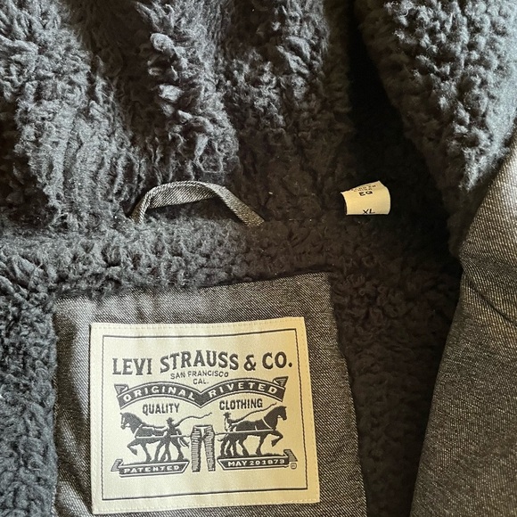 Levi's jacket XL. Heather black. Red tab. Fall winter. Men. Hood - Picture 3 of 9
